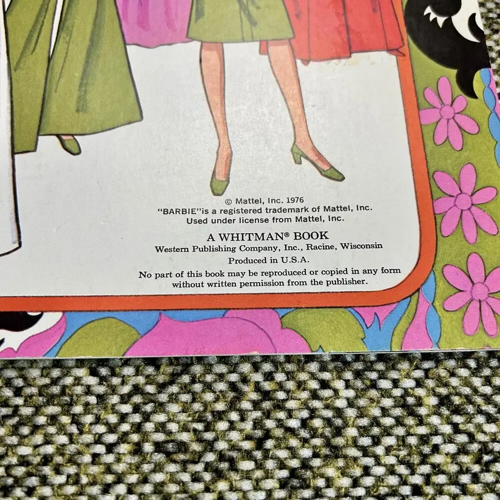 Whitman Barbie Paper Doll Fashion‎ Originals 1976 Uncut 1989 Reissue 1989